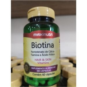 Biotina 60 Cápsulas - Maxinutri