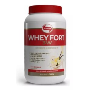 Whey Fort 3W Pote 900g Baunilha - Vitafor