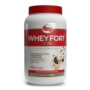 Whey Fort 3W Pote 900g Cookies & Cream - Vitafor