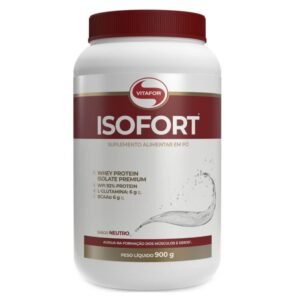 Whey Protein Isolado Isofort Neutro Pote 900g - Vitafor